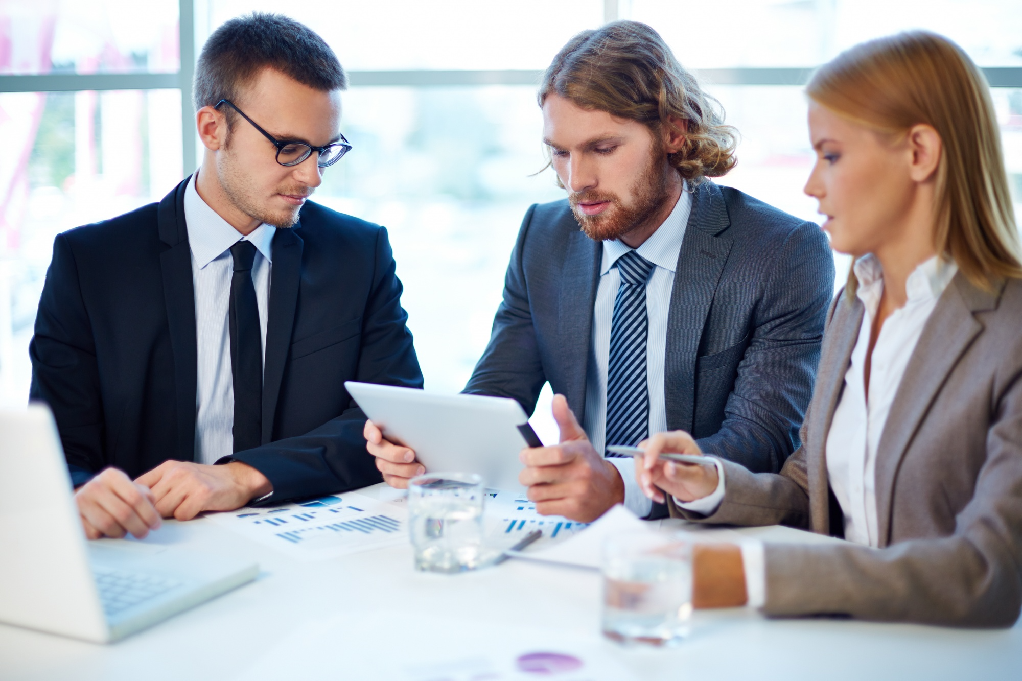 Business team collaborating